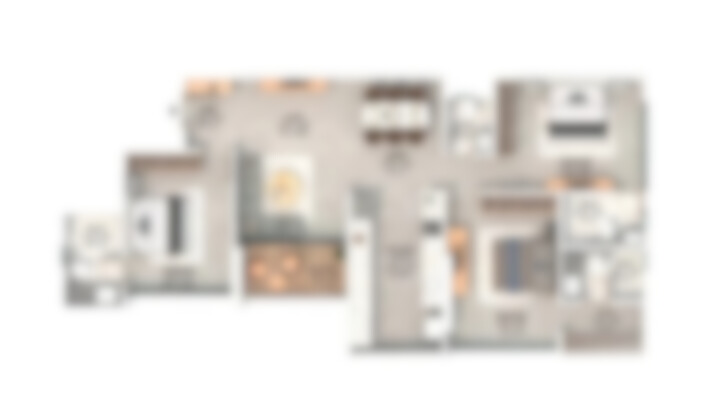 Majestique Twilight 3 BHK Floor Plan